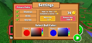 1 Schermata Mini Golf 3D Classic