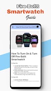 Fire-Boltt Smartwatch Guide captura de pantalla 4