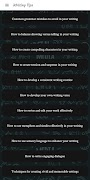 Writing Tips Poster