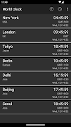 World Clock & Widget স্ক্রিনশট 5