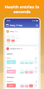 Symptom, Mood & Period Tracker syot layar 3