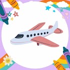 Coloring Book Offline Airplane アイコン