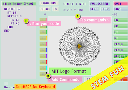 Simple Turtle LOGO screenshot 1