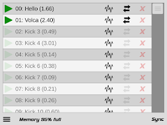 برنامه‌نما Caustic Editor for VolcaSample عکس از صفحه