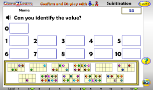 برنامه‌نما Assessing Subitisation to 20 عکس از صفحه