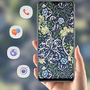 Abstract Tiled pattern flower  poster