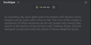 DuckType - Typing test app পোস্টার