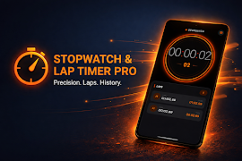 Stopwatch & Lap Timer Pro Affiche