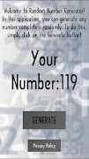 Number Generator اسکرین شاٹ 1