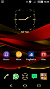 Ruby & Gold Theme for Xperia ảnh chụp màn hình 1