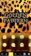Thème de clavier Goldenpattern capture d'écran 3