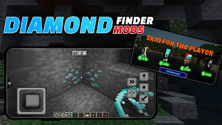 Mods Diamond Finder Minecraft पोस्टर