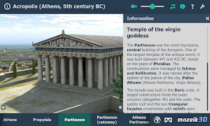 Acropolis educational 3D scene screenshot 2