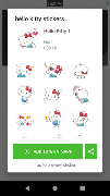 hello cat stickers poster