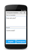 1 Schermata portoghese traduttore