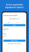 Quadratic Equation Solver 스크린샷 7