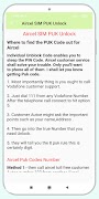 7 Schermata Sim Puk Code guide