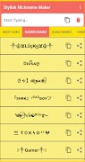 Stylish Nickname Maker captura de pantalla 6