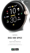 MIMIX Digital Sp03 Watchface syot layar 1