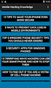 Mobile Hacking Knowledge Ekran Görüntüsü 2