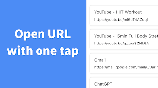 برنامه‌نما LinkList - Open Links Quickly عکس از صفحه