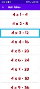 Math Tables Tutor Ekran Görüntüsü 7