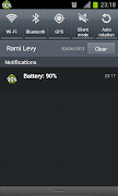 برنامه‌نما show battery percentage عکس از صفحه