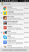 برنامه‌نما Uninstaller عکس از صفحه