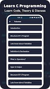 Learn C Programming Learn Code Ekran Görüntüsü 6