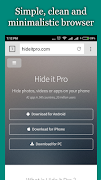 vBrowser for Hide it Pro Cartaz