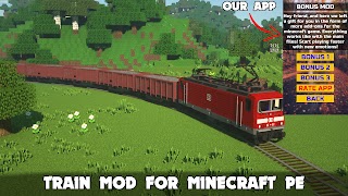 Train Vehicles in Minecraft PE poster