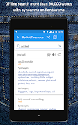برنامه‌نما Pocket Thesaurus عکس از صفحه