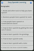 Easy Spanish Learning スクリーンショット 1