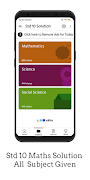 Std 10 Maths Solution تصوير الشاشة 2