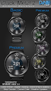 Black Metal 2 HD Watch Face تصوير الشاشة 1