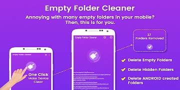 Empty Folder Cleaner - Delete  پوسٹر