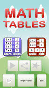 Math Tables পোস্টার