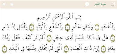 القرآن الكريم بخط كبير وتفسير syot layar 7
