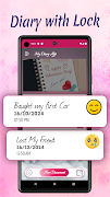 Diary with Lock: Diary Journal imagem de tela 1