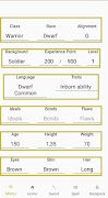 Character Sheet 5e Ekran Görüntüsü 5