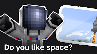 Space Rocket Mod for MCPE Affiche