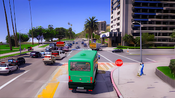 Minibus Driving Simulator 2023 imagem de tela 2