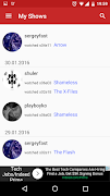 برنامه‌نما MyShows عکس از صفحه