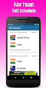 CWC 2019 Schedule screenshot 4