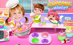 1 Schermata Cupcake Maker! Rainbow Chef