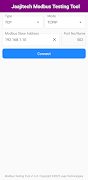 Jaajitech Modbus Test App captura de pantalla 5