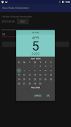 Due Date Calculator تصوير الشاشة 1