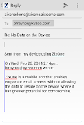 ZixOne syot layar 4
