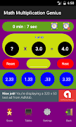 برنامه‌نما Math Multiplication Genius عکس از صفحه