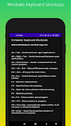 Computer Keyboard Shortcuts captura de pantalla 4